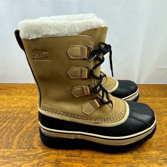 Sorel Shoes - Sorel Women's Caribou Waterproof Boot for Winter, Buff, Size 8 M US